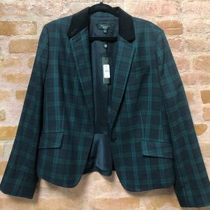 Talbots Plaid Work Blazer